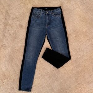 7 For All Mankind High Waist Ankle Skinny